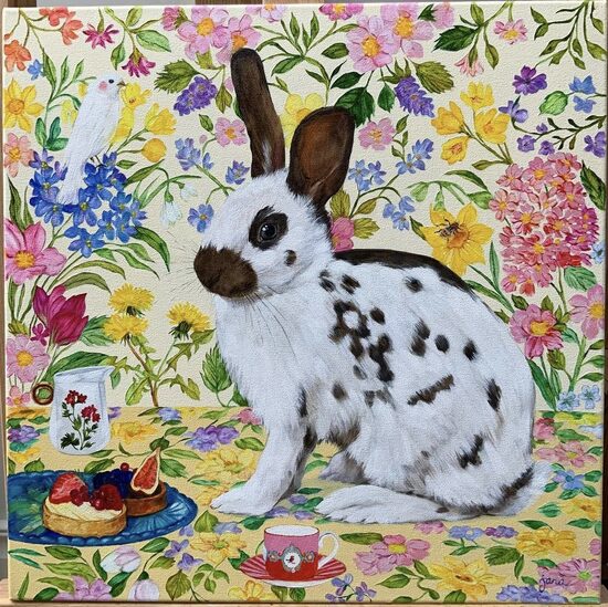 Brave rabbit from the Wonderland 