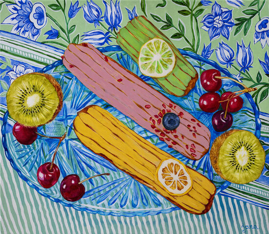 "Eclairs" 30x40cm