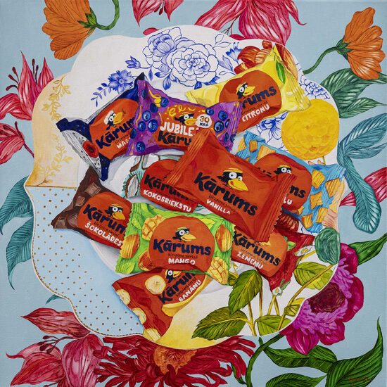 "Kārums" (Delight) 40x40cm